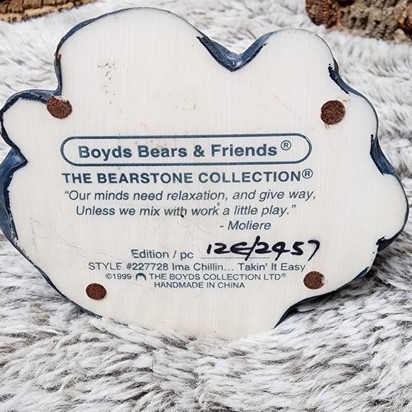 Lot of 4 Boyds Bears 🐻 & Friends The Bearstone Collection Figures - Picture 4 of 17